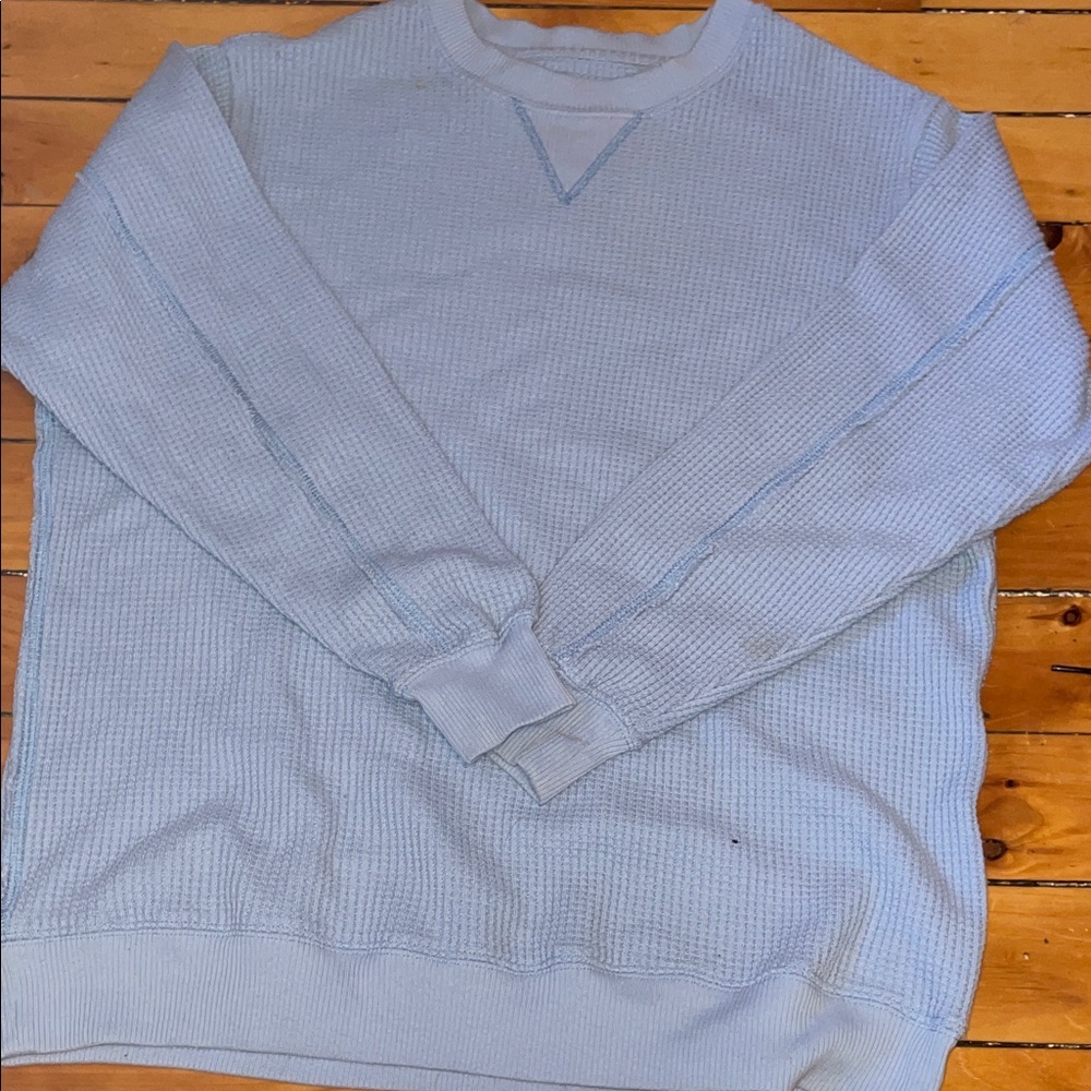 Aerie Men's Soft Gray Crewneck Sweater